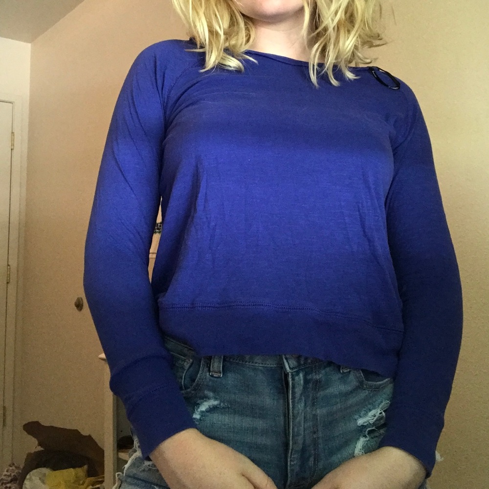 blue long sleeve